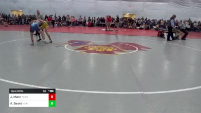 135 lbs Quarterfinal - Jacob Mann, Morrisdale vs Abram Beard, York