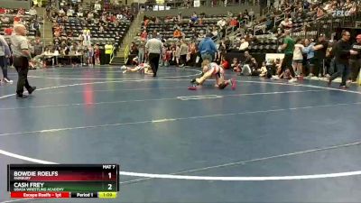 Semifinal - Cash Frey, Ubasa Wrestling Academy vs Bowdie Roelfs, Fairbury