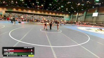 120 lbs Cons. Round 4 - Luke Cheek, Harrisburg High School vs Eric Pineda, Yerington