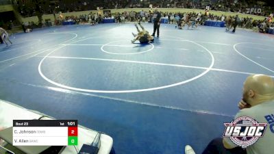 126 lbs Round Of 32 - Caden Johnson, Cowboy Wrestling Club vs Vincent Allen, Spring Klein Wrestling Club