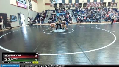 145 lbs Semifinal - Talon McCoy, Deer Park vs Brooks Proctor, Riverside