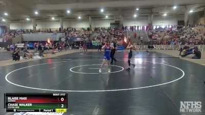 AA 113 lbs Quarterfinal - Chase Walker, Cleveland vs Blaise Masi, Summit