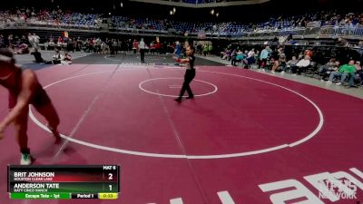 6A 190 lbs Cons. Round 2 - Anderson Tate, Katy Cinco Ranch vs Brit Johnson, Houston Clear Lake