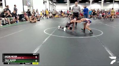 72 lbs Round 1 (4 Team) - Jacob Meyer, U2 Upstate Uprising White vs Troy Baker, Glasgow WA