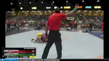 106 lbs Finals (8 Team) - Alberto Flores, 5A Crook County vs Jake Stutesman, 5A Thurston