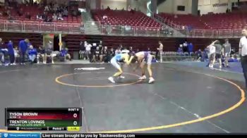 126 lbs Round 2 (8 Team) - Tyson Brown, Blair vs Trenton Lovings, Papillion-La Vista South