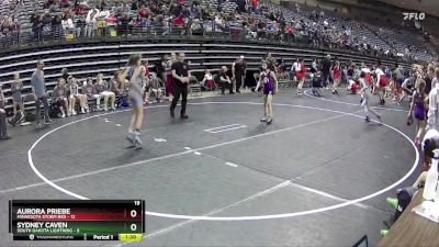 73 lbs Semis & 1st Wrestleback (8 Team) - Sydney Caven, South Dakota Lightning vs Aurora Priebe, Minnesota Storm Red