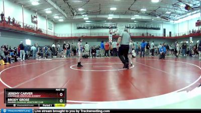 80 lbs Champ. Round 2 - Jeremy Carver, Contender Wrestling Academy vs Brody Grose, Maurer Coughlin Wrestling Club