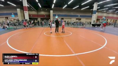 74 lbs Round 2 - Alex Lobdell, 3F Wrestling vs Kayleigh Strausbaugh, Texans Wrestling Club