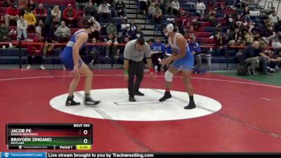 160 lbs Semifinal - Jacob Pe, Rancho Bernardo vs Brayden Zingano, Eastlake