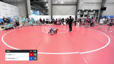 39 kg Quarterfinal - Harper Kalo, Michigan Blue vs Natalie Andrade, Misfits Girls Onyx