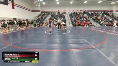 145 lbs Cons. Round 3 - Morgan Raley, Frisco Centennial (Girls) vs Hadley Gates, Tecumseh