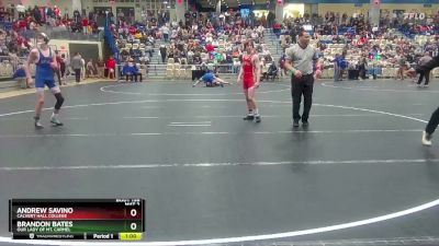 106 lbs Cons. Round 2 - Brandon Bates, Our Lady Of Mt. Carmel vs Andrew Savino, Calvert Hall College