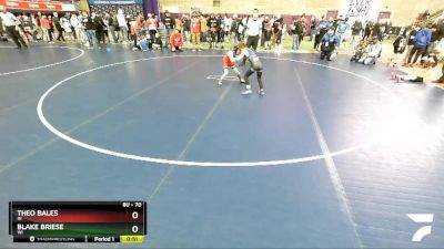 70 lbs Quarterfinal - Theo Bales, IN vs Blake Briese, WI