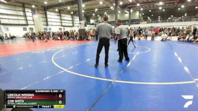 57 lbs 1st Place Match - Cor Smith, Pit Bull Wrestling Academy vs Lincoln Wissing, Grizzly Wrestling Club