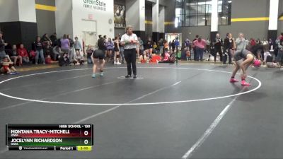 130 lbs Cons. Round 2 - Jocelynn Richardson, Iowa vs Montana Tracy-mitchell, Iowa