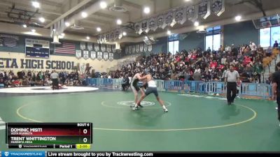 132 lbs Quarterfinal - Trent Whittington, Murrieta Mesa vs Dominic Misiti, Vista Murrieta