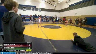 93 lbs Round 3 - Parker Bundy, Liberty Warriors Wrestling Academy vs Hudson Jaime, Big Cat Wrestling Club