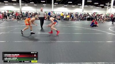 110 lbs Round 7 (8 Team) - Steven Faubion, NC National Team vs Leilani Lopez, Team Germantown