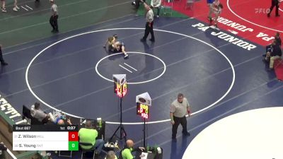 82 lbs Consi Of 16 #1 - Zander Wilson, Williamson vs Shane Young, Faith Christian Academy