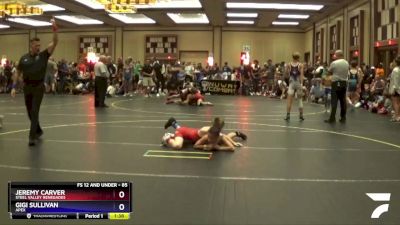 85 lbs Round 1 - Gigi Sullivan, Apex vs Jeremy Carver, Steel Valley Renegades