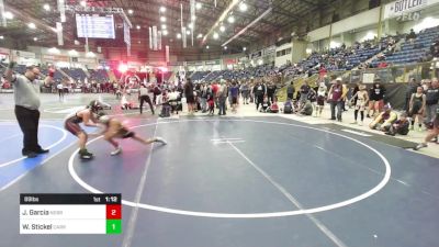 89 lbs Quarterfinal - James Garcia, Nebraska Elite WC vs Wyatt Stickel, Carrington Pitcrew