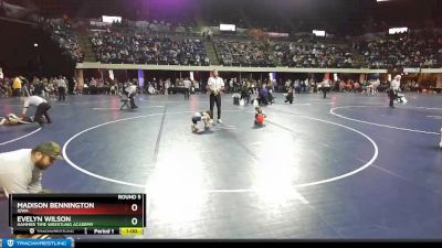 56 lbs Round 5 - Evelyn Wilson, Hammer Time Wrestling Academy vs Madison Bennington, Iowa