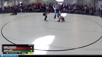 27 lbs Semifinal - Evan Love, Gretna Youth Wrestling Club vs Aries McGrath, Pride Wrestling Club