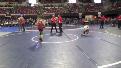 89 lbs Semifinal - Taden Sundeen, Glasgow Wrestling Club vs Colter Benjamin, Fort Benton Longhorn Wrestling