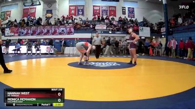 190 lbs Semifinal - Monica McMahon, Columbus East vs Hannah West, Mt. Vernon