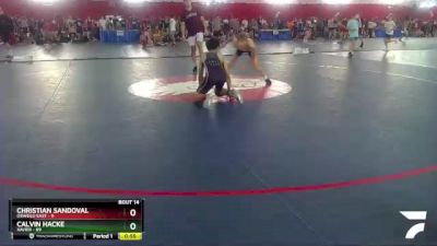 112-115 lbs Round 1 - Calvin Hacke, Xavier vs Christian Sandoval, Oswego East