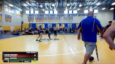 120 lbs Cons. Round 4 - Samir Redden, Booker High School vs Issac Santos, Camden