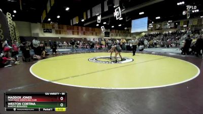 98 lbs Cons. Semi - Weston Cortina, Rancho Bernardo vs Maddox Jones, Team Puma Wrestling Club