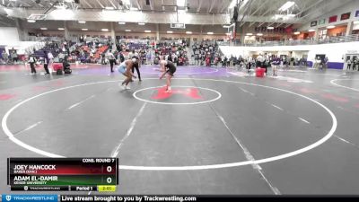 165 lbs Cons. Round 7 - Joey Hancock, Baker (Kan.) vs Adam El-damir, Keiser University