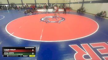 157 lbs Quarterfinal - Tyson Nisley, Wabash vs Ryan Smith, Stevens Institute Of Technology