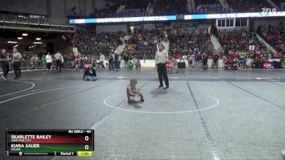 40 lbs Quarterfinal - Kiara Sauer, Salina vs Skarlette Bailey, Junction City