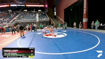 127 lbs Semifinal - Taylor Gudahl, High Plains Thunder Wrestling Club vs Kimberly Weber, Lander USA Wrestling