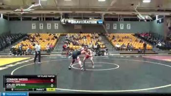 174 lbs 1st Place Match - Caleb Spears, Newberry vs Connor Weeks, Belmont Abbey