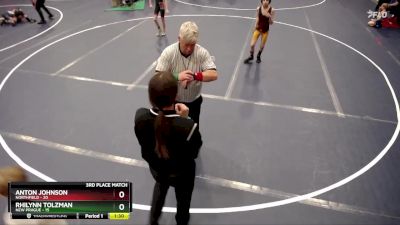 80 lbs Finals (8 Team) - Rhilynn Tolzman, New Prague vs Anton Johnson, Northfield