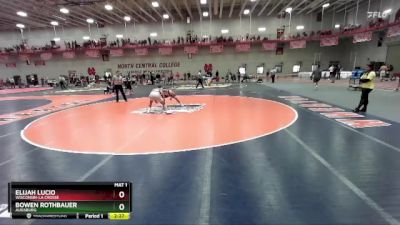 165 lbs Champ. Round 1 - Elijah Lucio, Wisconsin-La Crosse vs Bowen Rothbauer, Augsburg