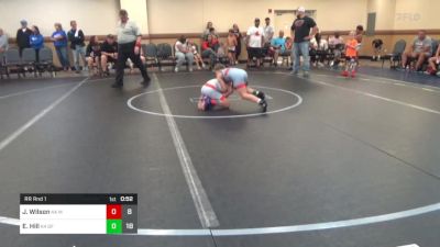 80 lbs Rr Rnd 1 - Johnie Wilson, K4 Mat Assassins Black vs Elijah Hill, K4 Graham Future Falcons