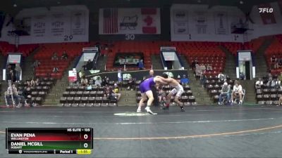 135 lbs Cons. Round 2 - Evan Pena, Wellington vs Daniel McGill, Hobart