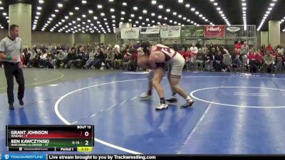 197 lbs Quarters & 1st Wb (16 Team) - Ben Kawczynski, Wisconsin-La Crosse vs Grant Johnson, Wabash