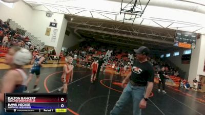 53-56 lbs Round 2 - Dalton Bankert, Worland Wrestling Club vs Hawk Hecker, North Big Horn Rams