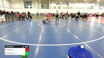 112 lbs Consolation - Noah Caisse, Wolfgang Wr Ac vs Reese Georgian, MarcAurele WC