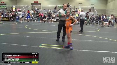 60/68 Round 3 - Kynlie Tackett, CP Wrestling Academy vs Adriana Ragona, Built By Brunson