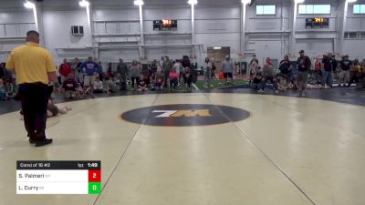 132-C lbs Consi Of 16 #2 - Spencer Palmeri, NY vs Logan Curry, MI