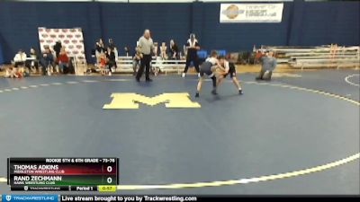 73-76 lbs Round 4 - Thomas Adkins, Middleton Wrestling Club vs Rand Zechmann, Hawk Wrestling Club