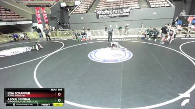 88 lbs Round 2 - Eisa Scrapper, Poway Wrestling vs Abdul Mughal, Ground Creatures Wrestling