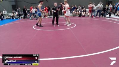 190 lbs Quarterfinal - Carson Langford, OR vs Logan Ullah, WA